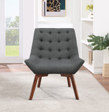 OSP Home Furnishings Shelly Tufted Chair Charcoal