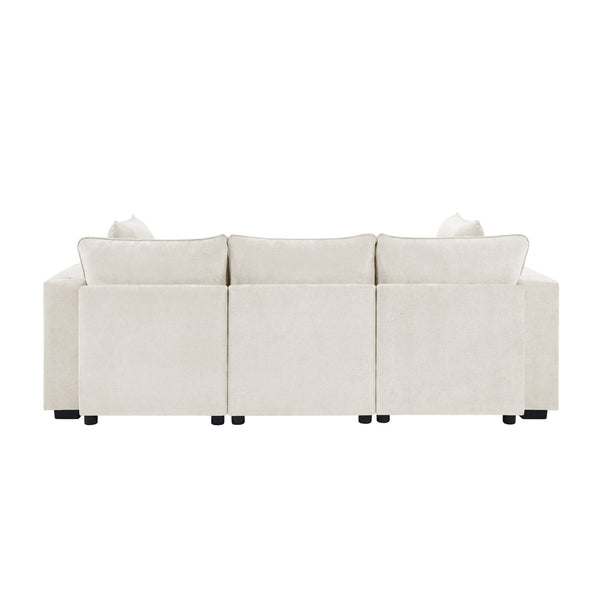 English Elm Swivel Barrel Accent Chair Chenille Tufted Round Club Seat for Living Room Lounge Beige N719S002300A