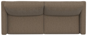 English Elm Tuffle Low Profile Sofa Textured Fabric Upholstery Wraparound Metal Base Living Room B361P482532
