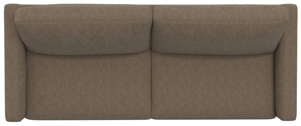English Elm Tuffle Low Profile Sofa Textured Fabric Upholstery Wraparound Metal Base Living Room B361P482532