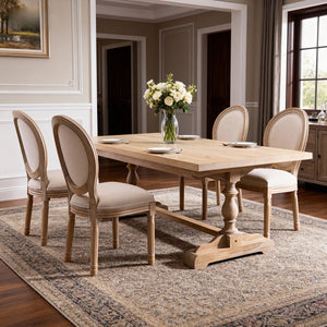 English Elm French Country Barstools Solid Wood Cabriole Legs Upholstered Cushion Set of 2 W1622P411779