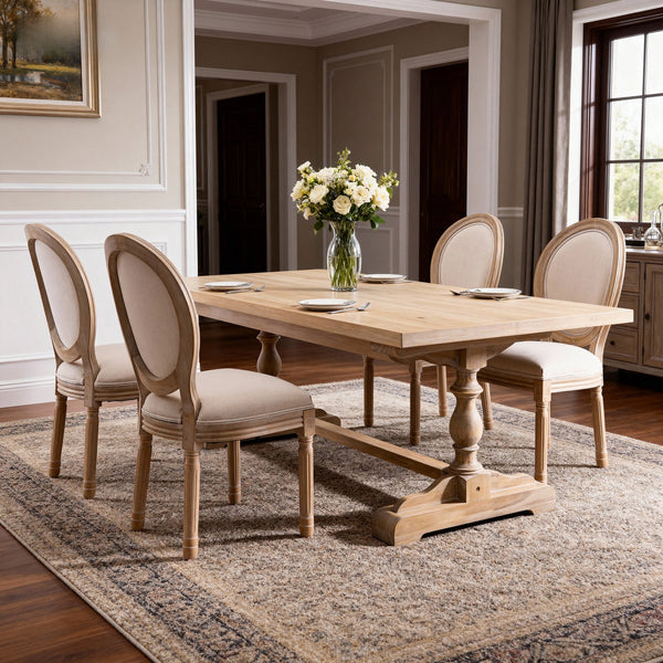 English Elm French Country Barstools Solid Wood Cabriole Legs Upholstered Cushion Set of 2 W1622P411779