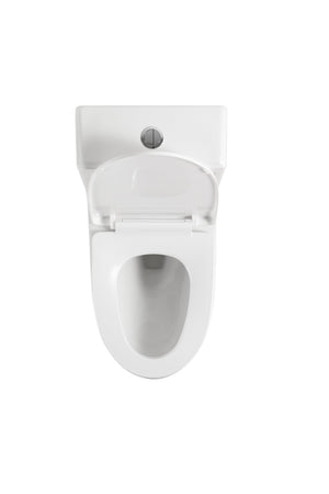 English Elm 1.1/1.6 Gpf Ceramic One Piece Toilet Skirted Comfort Height Dual Flush Soft Close B2724P246931