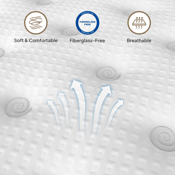 English Elm 14 Inch Queen Hybrid Mattress Gel Foam Pocket Springs Cooling Certipur Certified B2716P242969