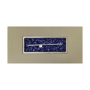 English Elm 48_inch Iron Fire Pit Table with Wood Grain Gray - Modern Outdoor Propane Table, Stainless Burner, Seats 5-6 W3131P277179