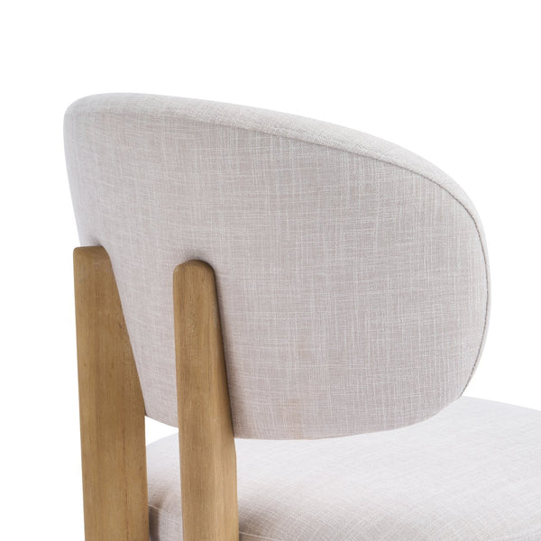 English Elm Christopher Knight Home® - Beige Scandinavian Dining Chairs Set Of 4 - Modern Upholstered, Natural Wood Frame, Comfort & Style N768P341563N_4