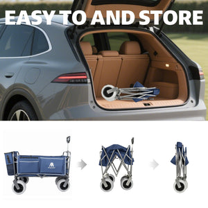 English Elm Beach Utility Wagon with Steel Frame Pneumatic Tires and Collapsible Folding Build W2932P371443