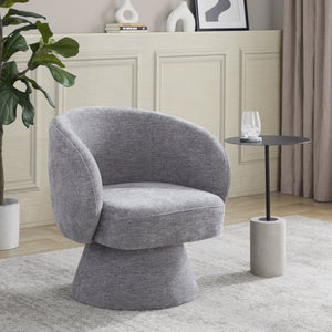 English Elm Swivel Accent Chair Silver Velvet Seat Gold X Pedestal Base Glam Living Room Grey B202P471332