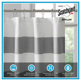 Madison Park Spa Waffle Casual Shower Curtain with 3M Treatment MP70-8452 Charcoal