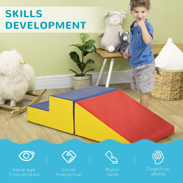 English Elm Soozier 11 Piece Soft Foam Toddler Climbing Block Playset for Active Indoor Play W2225P217354