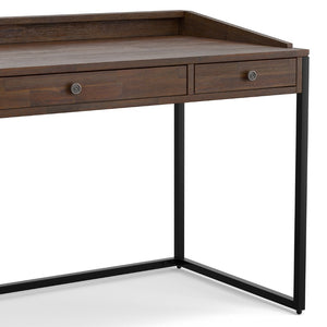 English Elm Ralston Handcrafted Desk In Distressed Charcoal Brown - Stylish, Functional, And Perfect For Small Spaces B136P159561-GIGA