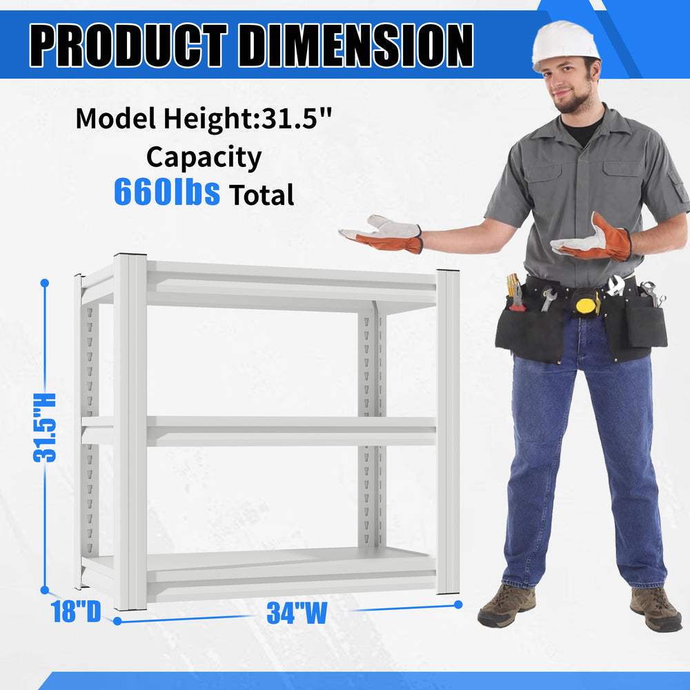 English Elm 20-30 Gallon Aquarium Stand Heavy Duty Steel Three Tier Rack for Home or Office White W2735P457277