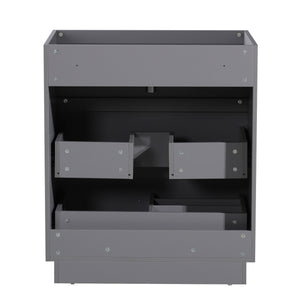 English Elm HK2305-30-WH 24" Floating Bathroom Vanity with Wall-Mount Design, Space-Saving Modern Sink Cabinet Grey W1550P168214