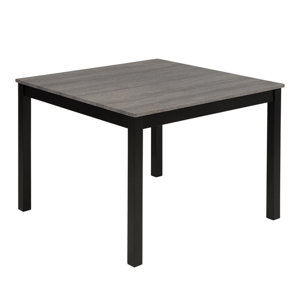 English Elm 5-Piece Stylish Dining Table Set For 4 With Upholstered Chairs, Light Grey & Black, Modern Design W1998P195207