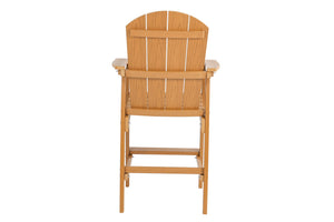 English Elm Lounge Teak-Color Outdoor Chair - All-Weather Comfort, Ergonomic Design & Space-Saving Features! W2085P364116