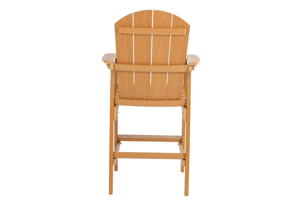 English Elm Lounge Teak-Color Outdoor Chair - All-Weather Comfort, Ergonomic Design & Space-Saving Features! W2085P364116