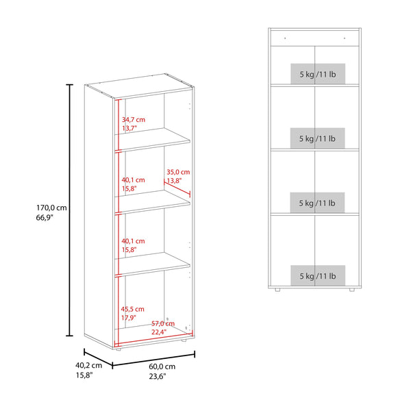 English Elm Home 3 Door Closet System Black – Compact Freestanding Storage with Five Fixed Shelves for Small Rooms and Laundry B070P351124