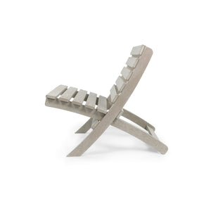 English Elm Grandcourt Recycled Hdpe Outdoor Folding Chair with Marine Grade Hardware for Patio Use Sand B2745P409675