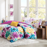 Intelligent Design Olivia Casual Floral Comforter Set ID10-239 Blue