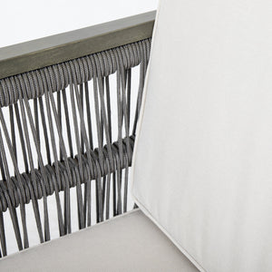 English Elm Christopher Knight Home® - 4-Pieces Acacia Wood Patio Furniture Set with Grey Rope & Beige Cushions, Weatherproof Deep Seating Set N780P171148F