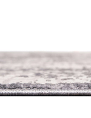 Unique Loom Aberdeen Stanhope Machine Made Border Rug Gray, Beige/Ivory 5' 3" x 5' 3"