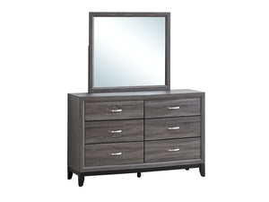 English Elm Glasgow Five-Drawer Chest with Dovetail Construction and Smooth Glides for Ample Organized Storage Gray 36 L x 60 W x 19 H B078P349540