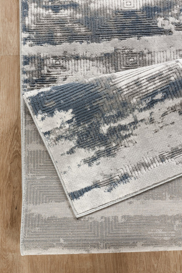 English Elm Geometrix Gray Area Rug - 2 Ft. 7 In. X 9 Ft. 10 In. - Modern, Durable, Easy-Care For High-Traffic Spaces B186P316839