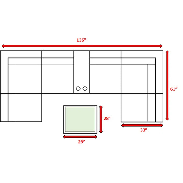 English Elm Fully Assembled 4-Person Rattan Patio Seating Set With Cushions, Table & Dual Cup Holders For Comfort B120S00162
