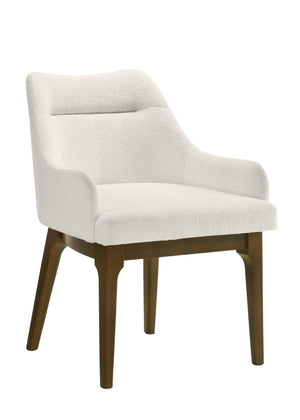 English Elm Kasha Plush Chenille & Vintage Oak Side Chairs B2726P405674