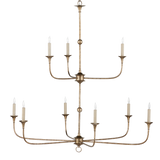 Nottaway Bronze Large Two-Tier Chandelier