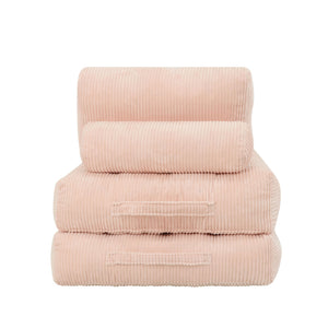 English Elm 70.8"corduroy Fabric Oversized Bean Bag Couch Plush Ergonomic Lounger for Dorm or Bedroom Pink W3975P440925