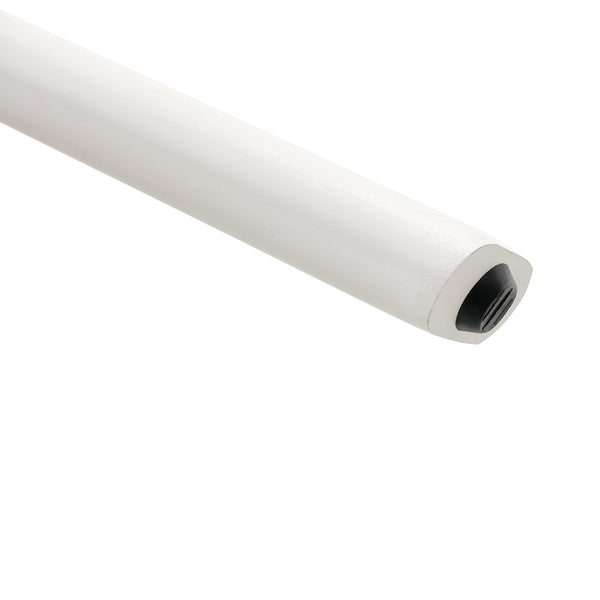 English Elm A modern minimalist circular dining table 42" white patterned MDF top, metal legs, seats 4-6, easy assemble W1151P152778