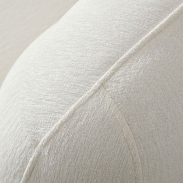 English Elm 125.2 Inch Curved Modular Sectional Sofa White Polyester Upholstered Living Room Couch W2582S00193