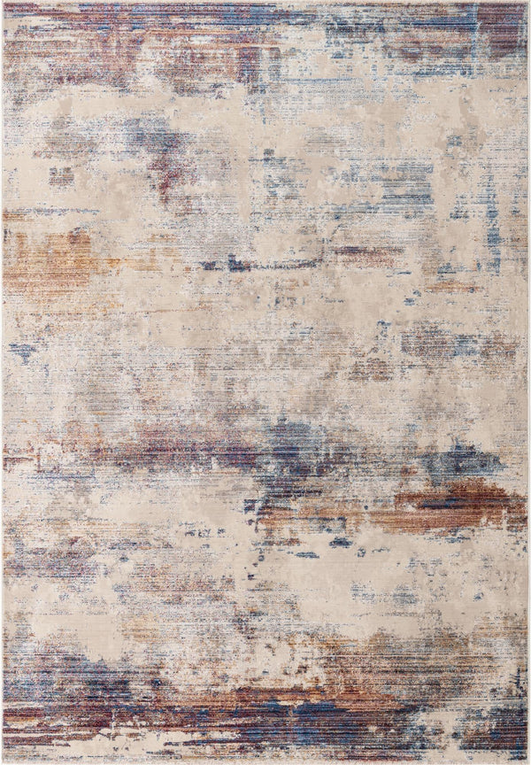 Unique Loom Deepa Cloud Machine Made Abstract Rug Multi, Beige/Blue/Gray/Ivory/Purple/Light Brown 6' 1" x 8' 10"