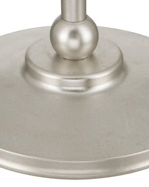 Currey & Company Forget-me-not Gold Floor Lamp - Elegant Two-light Design With Crystal Finial And Floral Accents Silver Crystal ,Metal 8000-0169-currey-company