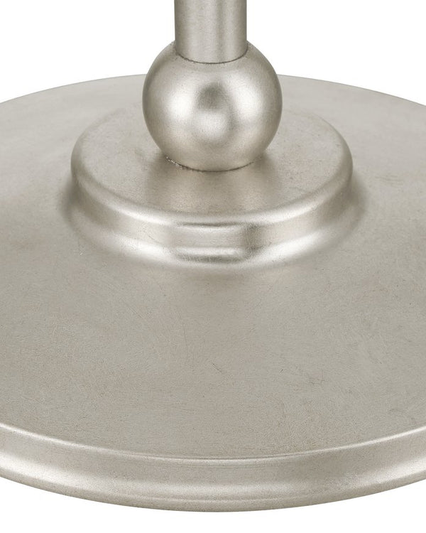 Currey & Company Forget-me-not Gold Floor Lamp - Elegant Two-light Design With Crystal Finial And Floral Accents Silver Crystal ,Metal 8000-0169-currey-company