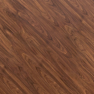 English Elm Table Set Round 42 Inch Wood Grain Mdf Dining with Glass Inset and Two Pu Chairs W1151S04494