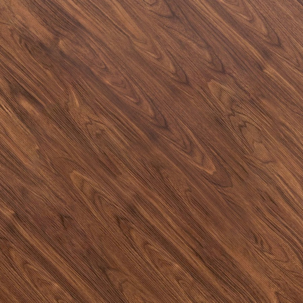English Elm Table Set Round 42 Inch Wood Grain Mdf Dining with Glass Inset and Two Pu Chairs W1151S04494