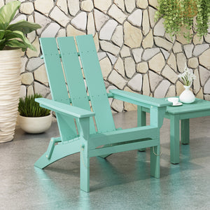English Elm Zuma Solid Acacia Foldable Adirondack Chair Rustic Outdoor Lounger for Deck or Patio Mint 68319.00MNT