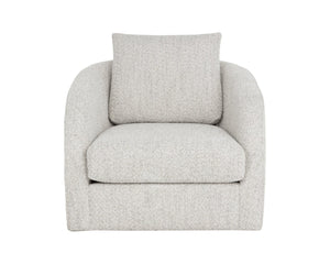 Sunpan WEXFORD Swivel Lounge Chair - Cozy Deco Opal Accent with 360° Motion for Modern Living Spaces 112797