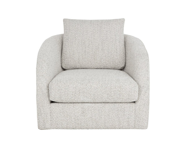 Sunpan WEXFORD Swivel Lounge Chair - Cozy Deco Opal Accent with 360° Motion for Modern Living Spaces 112797