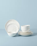 Lenox Bay Colors 12-Piece Dinnerware Set, White White, WHITE PORCELAIN 894889