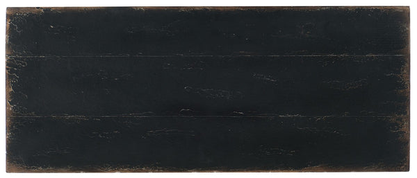 Hooker Furniture Ciao Ciao Bella Six-Drawer Chest Black — Distressed Farmhouse Dresser With Cedar Lined Drawer & Rods 5805-90010-99