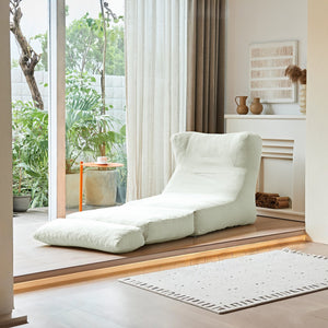 English Elm Cloud Corduroy Sleeper Chair Foldable High Density Foam Seat for Small Space Living Beige W1765P448558