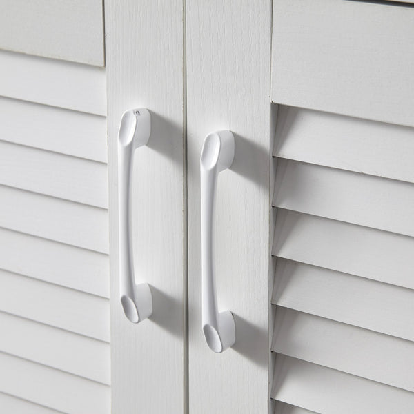 English Elm Multi Functional Shoe Storage Cabinet with Bench and Cushion, 7+3 Adjustable Panels, Ventilated Design for Entryway Ancient White 51.97 L x 17.32 W x 10.24 H W2948P245229