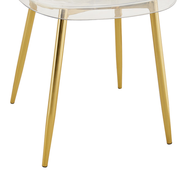 English Elm Table and Chairs Set Glam Marble Glass Top Gold Metal Base Seats Six Dining Room W1151S04616