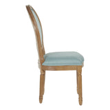 OSP Home Furnishings Lillian Oval Back Chair Klein Sea