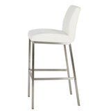 Christopher Knight Home® - Noble House - Vasos White Leather Barstool (Set of 2)