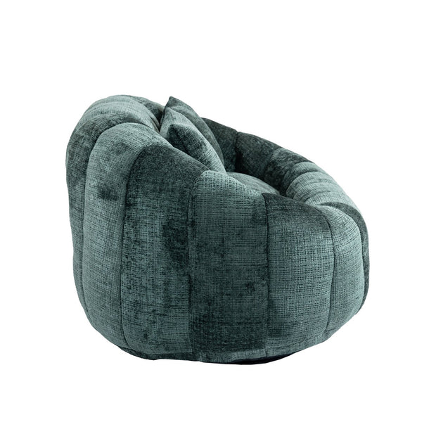 English Elm Bean Bean Bag Sofa High-Density Memory Foam Two-Seater Lounger High Back Chenille Cozy Support Emerald W395P181435