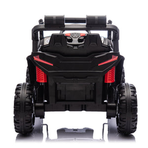 English Elm 24v 400w Kids Electric Utv Ride on with Remote Bluetooth Led Suspension Cockpit Blue W1578P284296
